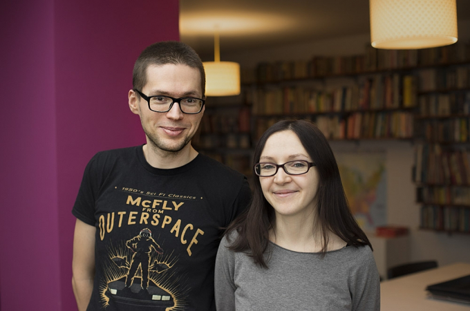 Hai tác giả Aleksandra Mizielińska và Daniel Mizieliński