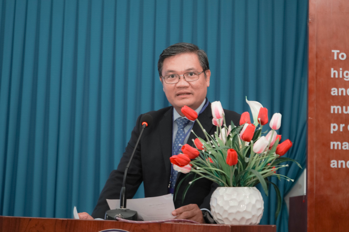 GS. TS Nguyễn Minh Hà, Hiệu trưởng Trường Đại học Mở TP.HCM phát biểu tại ICAAFM 2023.