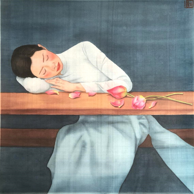 “Mùa tư lự” - tác phẩm của họa sĩ Nguyễn Thị Thanh Lưu