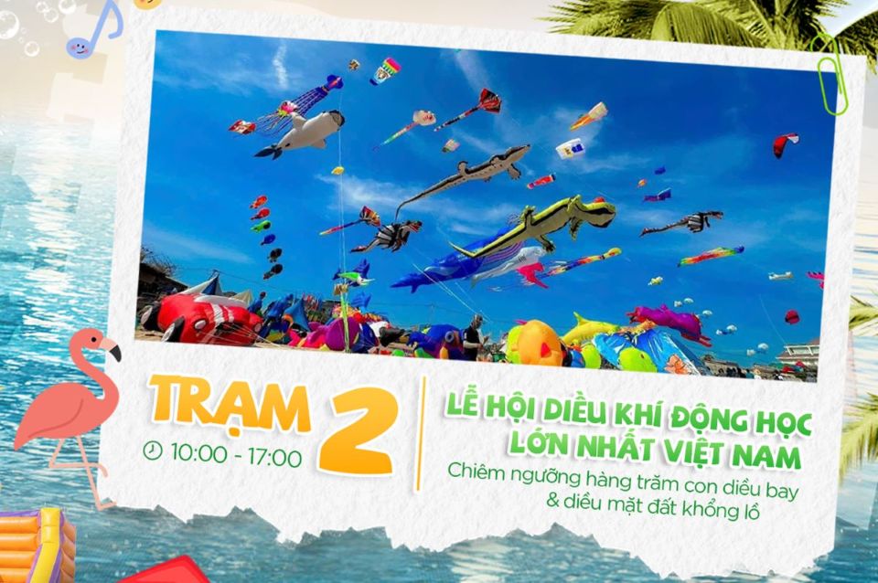 Tại Paradise Summer Fest, du khách được chiêm ngưỡng “đại dương trên không” với Lễ hội Diều khí động học lớn nhất Việt Nam.