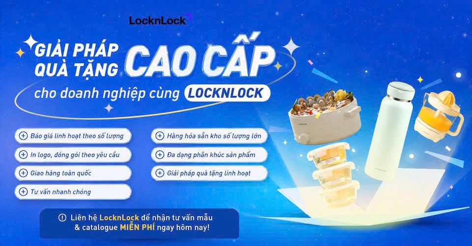 Bình giữ nhiệt và các bộ sản phẩm tiện ích nhỏ gọn thường được ưu tiên lựa chọn làm quà tặng hội nghị hoặc phúc lợi cho nhân viên