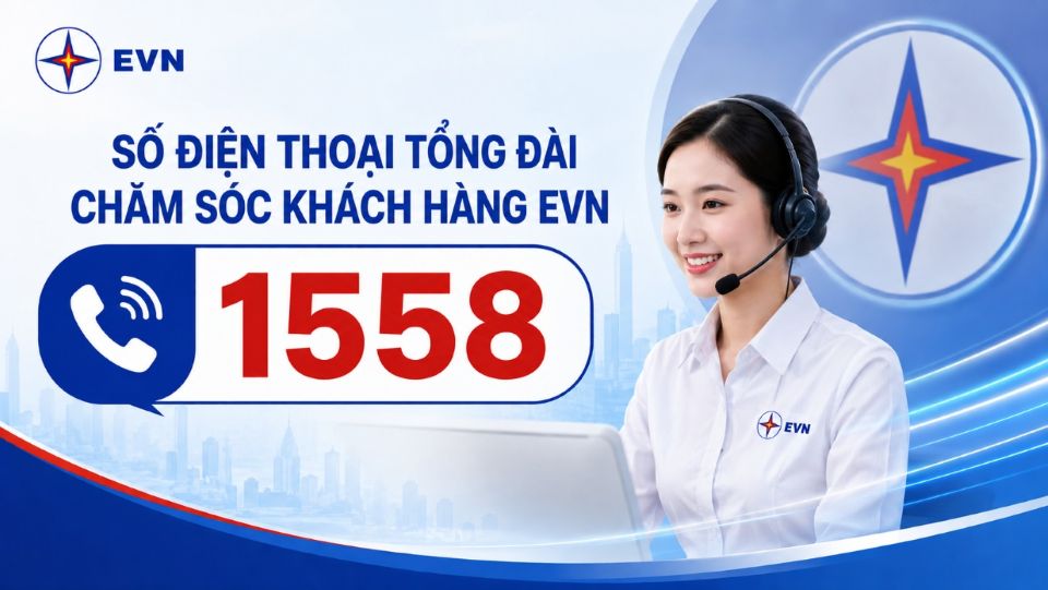 EVN và các Tổng công ty Điện lực đưa số điện thoại tổng đài chăm sóc khách hàng mới 1558 vào hoạt động đối với tất cả khách hàng sử dụng điện của EVN trên toàn quốc từ ngày 15/8/2026
