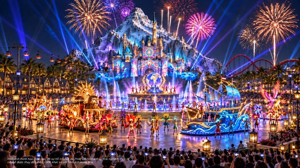   “Kỳ quan Lễ hội giải trí toàn cầu” VinWonders Cần Giờ - “vũ trụ lễ hội” rực rỡ và bất tận đang thành hình giữa Cần Giờ.  