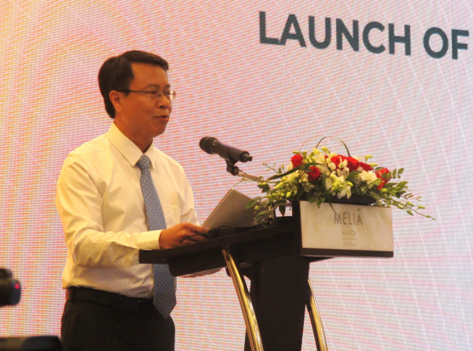 Ông Đoàn Ngọc Dương - Cục phó Cục Điện lực và Năng lượng tái tạo (Bộ Công Thương Việt Nam) giới thiệu về những nỗ lực của Việt Nam trong việc thực hiện cam kết đạt phát thải ròng bằng không vào năm 2050. Ảnh: L.Q.V
