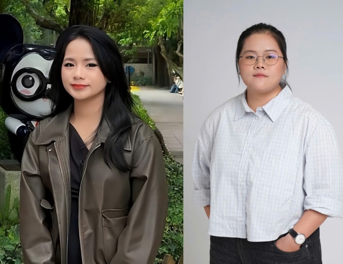 Hồng Phụng (trái) và Anh Thư (phải) là hai nữ thủ khoa của Đại học Bách khoa TP HCM. Ảnh: Nhân vật cung cấp