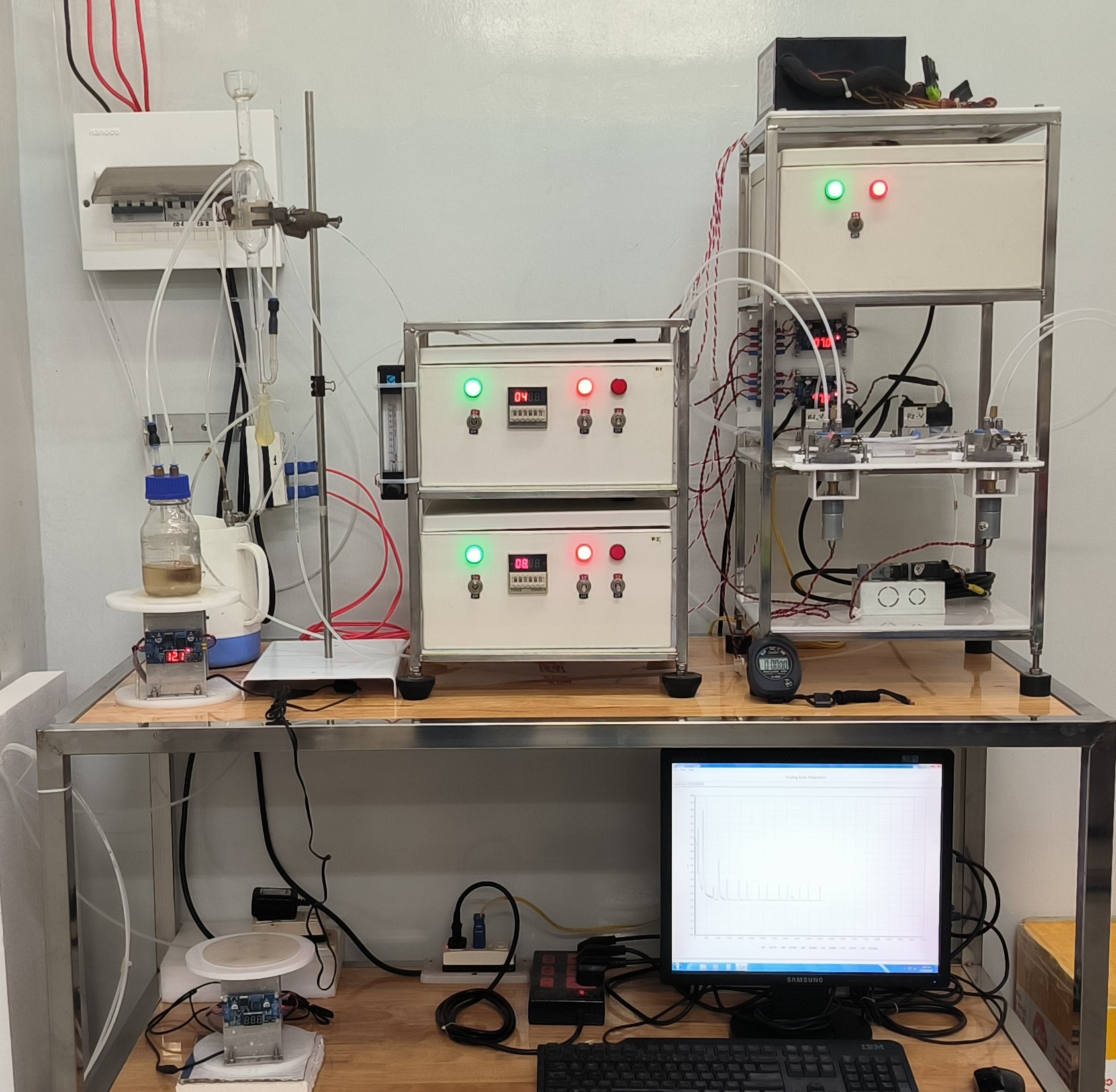 Hệ phản ứng sinh học tích hợp cảm biến hồng ngoại không phân tán (NDIR CO₂)