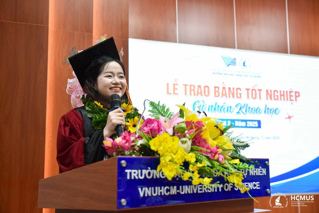 Với Võ Thị Khánh Linh, thủ khoa ngành Khoa học dữ liệu và thủ khoa Trường Đại học Khoa học tự nhiên, Đại học Quốc gia TPHCM