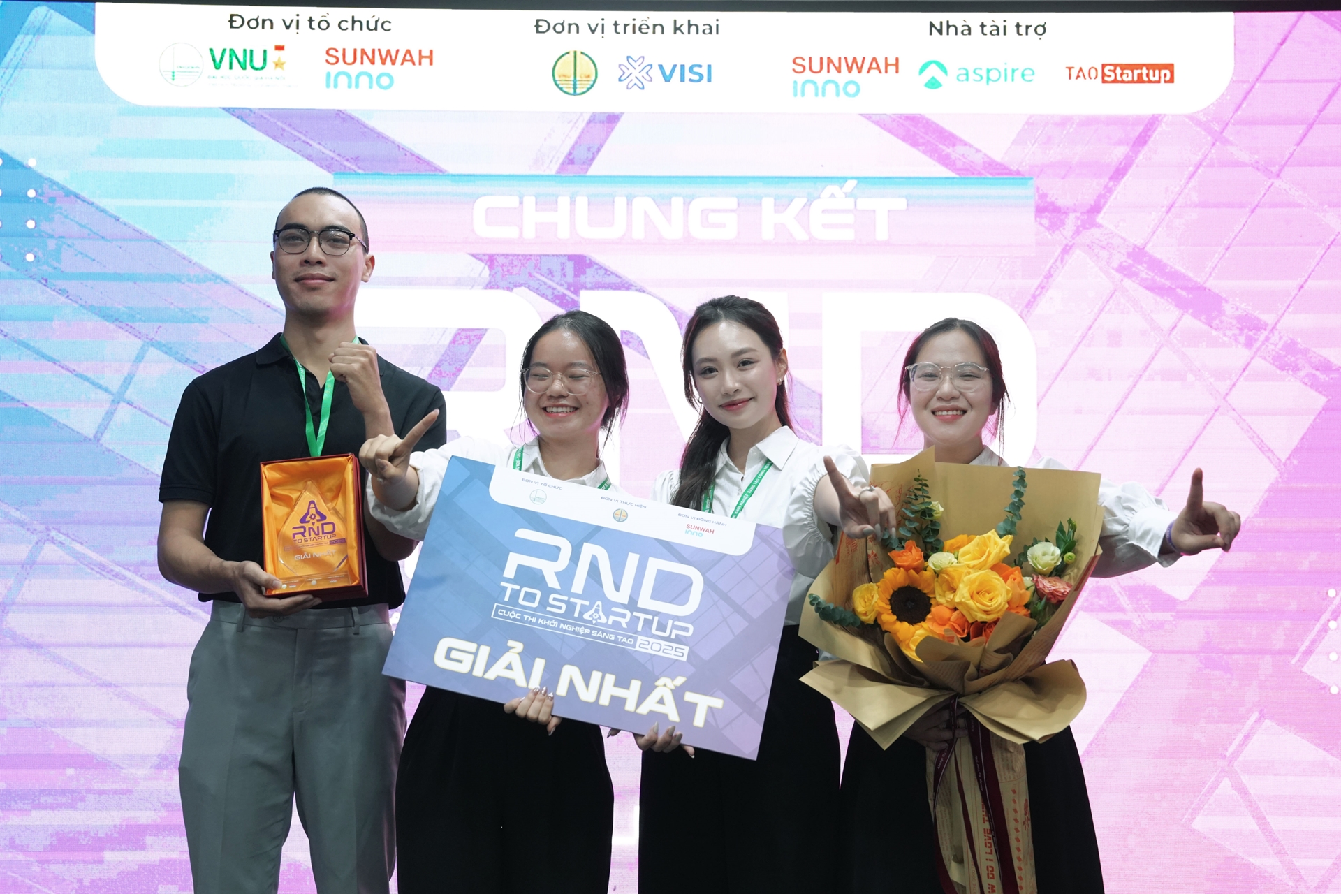 Nhóm dự án IPURETECH giành giải Nhất tại Cuộc thi RnD to Startup 2025