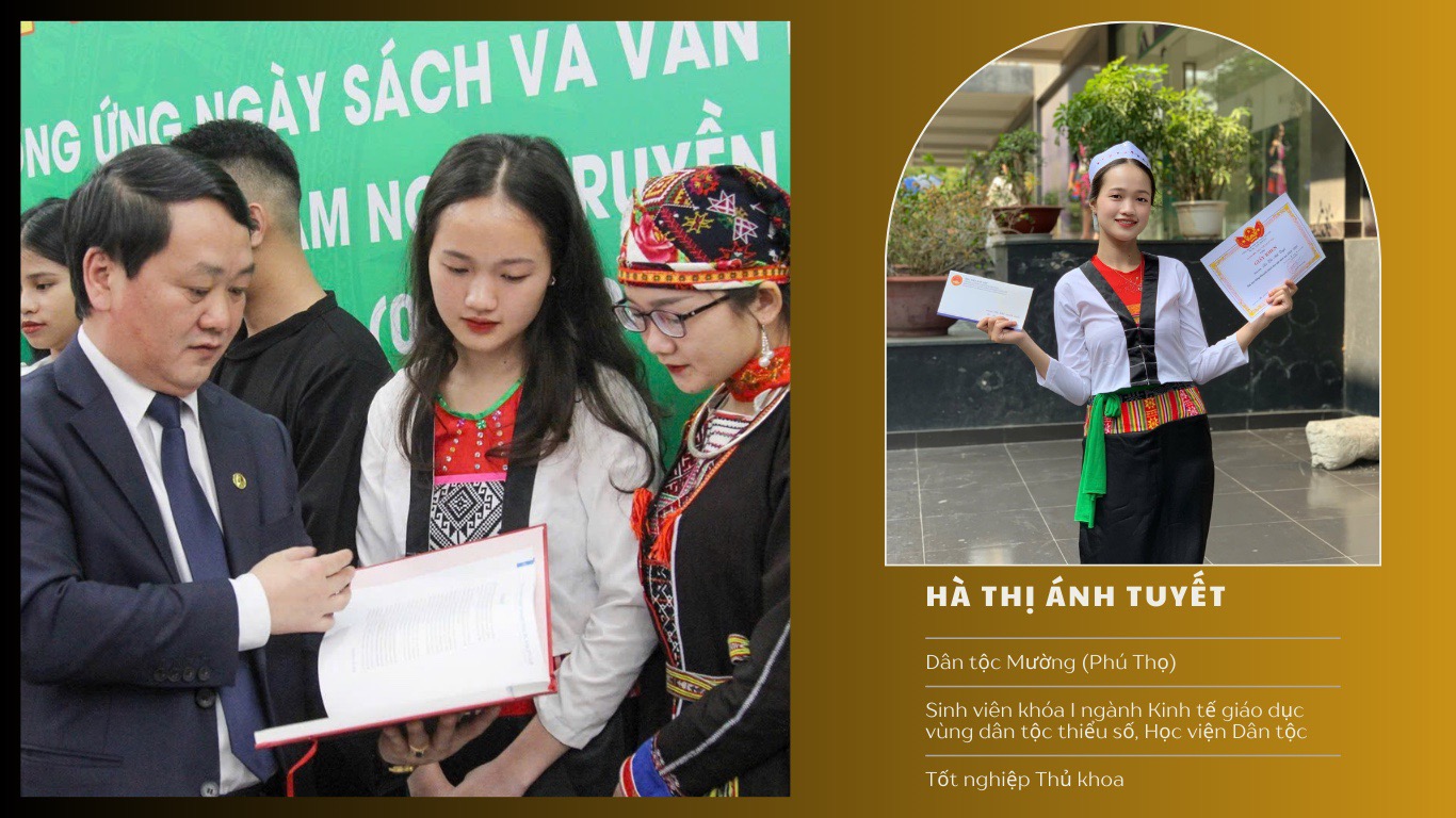 Hà Thị Ánh Tuyết, thủ khoa đầu ra ngành Kinh tế giáo dục vùng dân tộc thiểu số của Học viện Dân tộc