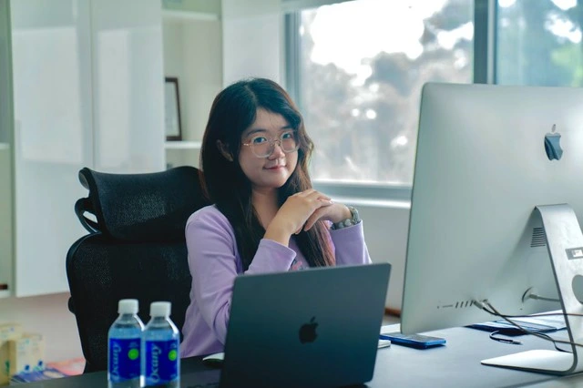 Minh Anh mong muốn ngày càng có nhiều bạn nữ tự tin chinh phục con đường nghiên cứu khoa học công nghệ