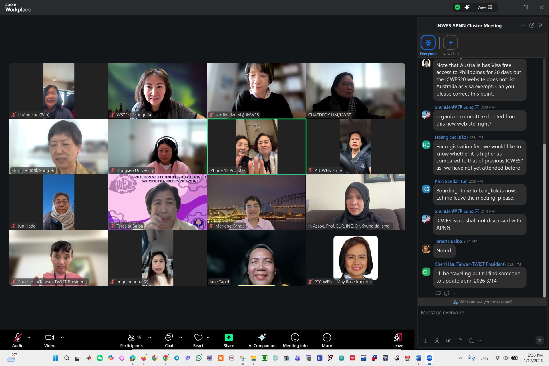 Hội Nữ Trí thức Việt Nam tăng cường kết nối với Mạng lưới các nhà khoa học và kỹ sư nữ Châu Á - Thái Bình Dương 