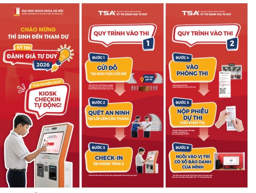 Hướng dẫn thí sinh check in tự động