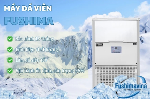 Máy làm đá Fushimavina - Giải pháp cho mô hình kinh doanh F&B mùa cao điểm