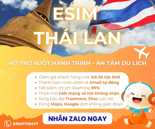 eSIM Thái Lan – Giải pháp Internet tiện lợi cho chuyến du lịch hiện đại