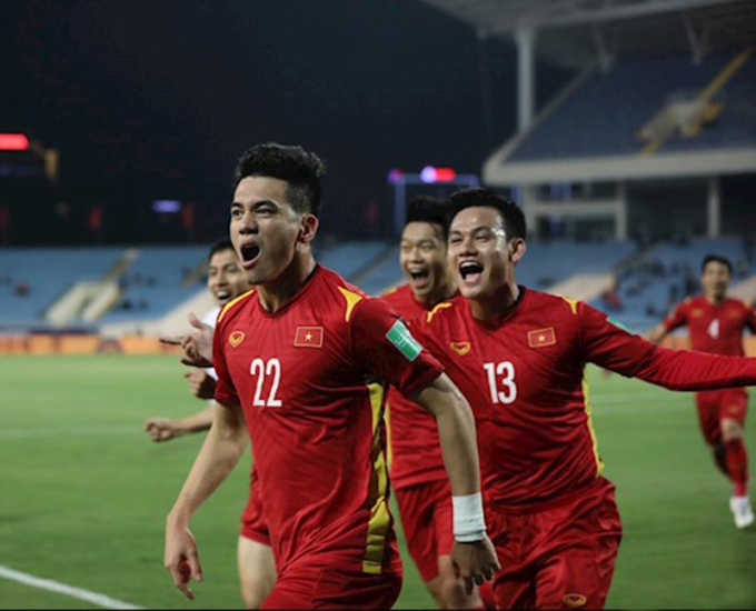 Tuyển Việt Nam từng xuất sắc đánh bại tuyển Trung Quốc 3-1 ở vòng loại World Cup 2022.
