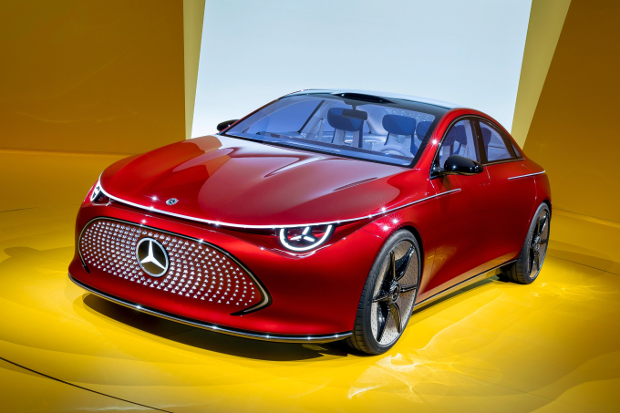 Mẫu xe ý tưởng CLA thuần điện mà Mercedes mang tới IAA 2023.