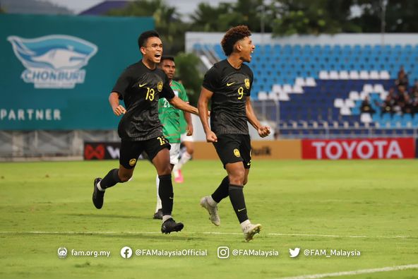 Niềm vui của U23 Malaysia.