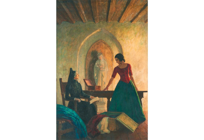   Bức tranh được người phụ nữ mua về từ cửa hàng đồ cũ với giá 100.000 đồng (Ảnh Artnews.com)  