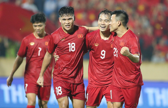Tuyển Việt Nam có chiến thắng ấn tượng 2-0 trước Palestine (Ảnh: Tú Anh).
