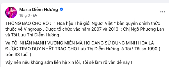 Hoa hậu Diễm Hương chia sẻ bức xúc khi bị 