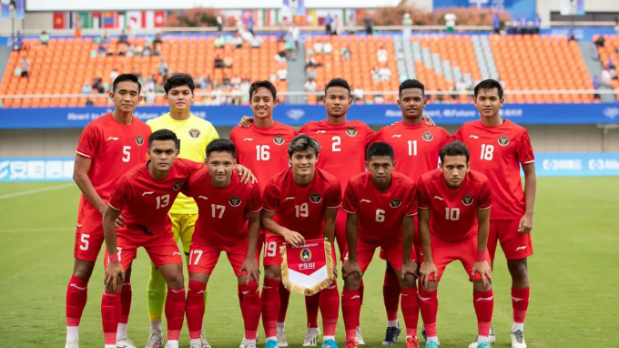 U23 Indonesia có 3 điểm, hiệu số +1 sau 2 lượt trận.