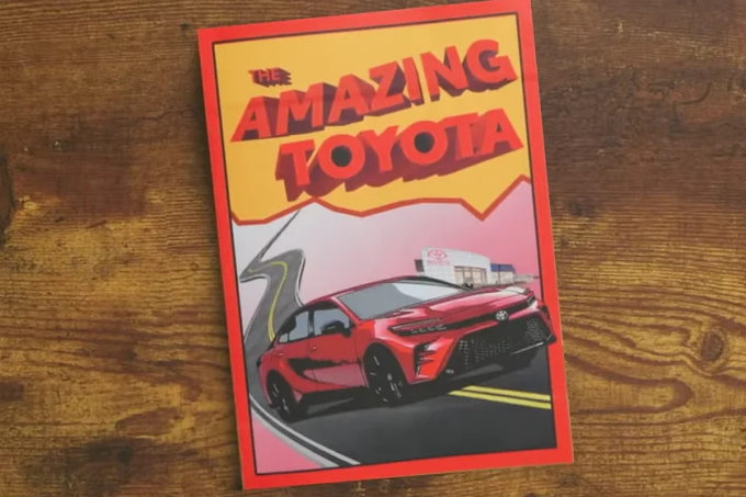 Hình ảnh xuất hiện trong đoạn video truyền thông của Toyota chi nhánh tại Mỹ.