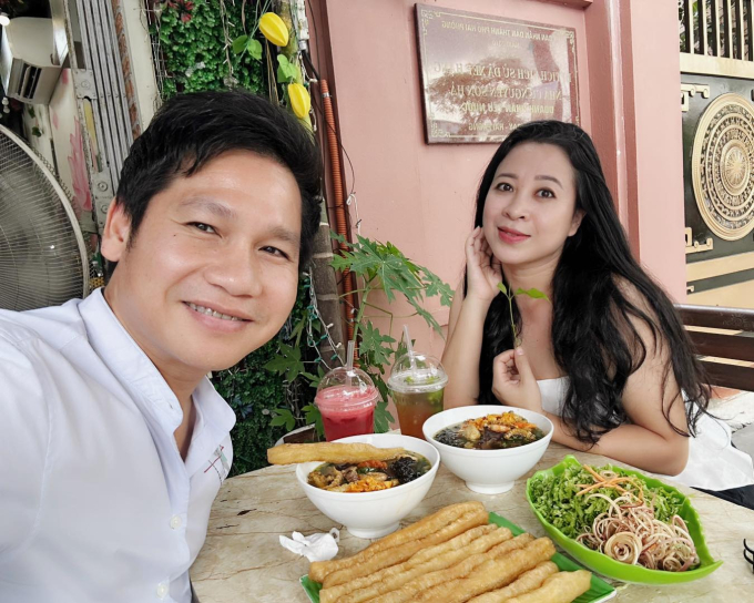 Trọng Tấn và bà xã Thanh Hoa