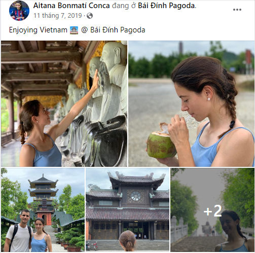 Aitana Bonmati du lịch Việt Nam vào hè 20219.