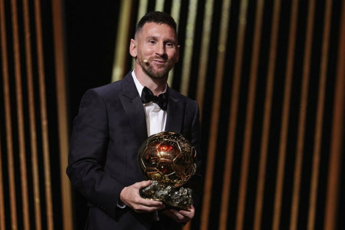 8 QBV của Messi được trao vào các năm 2009, 2010, 2011, 2012, 2015, 2019, 2021 và 2023.