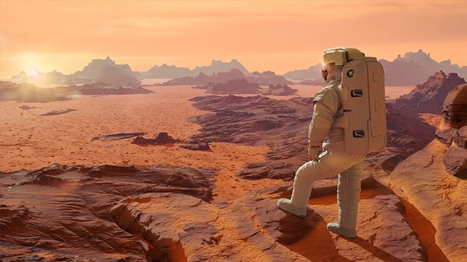Khi đặt chân lên sao Hỏa, con người phải đối mặt với rất nhiều thách thức. Ảnh: Cisco