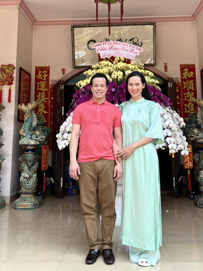 Sau 7 năm hôn nhân Sang Lê và chồng vẫn rất hạnh phúc.