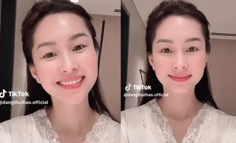 Hoa hậu Đặng Thu Thảo tự tin zoom cận nhan sắc, visual ít son phấn vẫn 'cân' tất