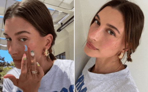 Hailey Bieber lại gây sốt với style makeup 'dâu tây', 1 lần nữa khẳng định vị thế nữ hoàng tạo trend toàn cầu 
