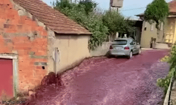 Cảnh tượng khiến các tín đồ rượu vang 'tiếc đứt ruột': Hơn 2 triệu lít rượu vang chảy tràn đường, chẳng khác gì đại hồng thủy
