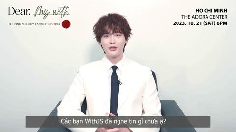 Clip nam tài tử Hàn Lee Jong Suk chào fan bằng tiếng Việt 