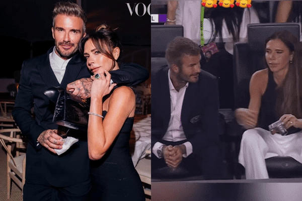 Victoria đưa gì cho Beckham xem mà cả 2 tủm tỉm đến vậy?