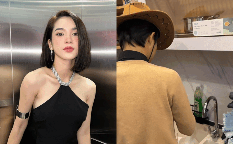 Tiến Phát tất bật làm việc nhà cho “phú bà” Quỳnh Lương, bất ngờ với tiền công nhận được sau đó