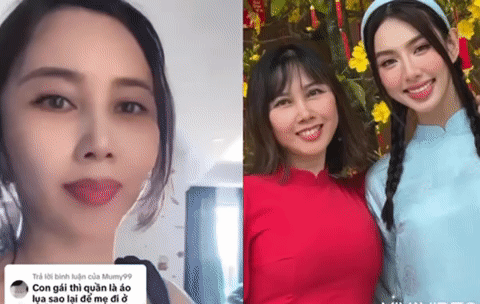 Mẹ ruột Hoa hậu Thuỳ Tiên lên tiếng khi con gái bị chỉ trích ăn mặc sang trọng để mẹ sống ở nhà trọ cấp 4