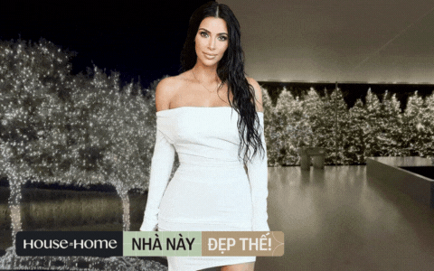 Chơi Noel đẳng cấp như Kim Kardashian: Giăng đèn sáng rực biệt thự 60 triệu USD, có hẳn rừng thông mini trong nhà