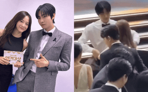 Mỹ nam tái hợp 3 'bạn gái cũ' ở SBS Drama Awards 2023, bị soi 'chụp ảnh với cô này nhưng khoác áo cho cô kia'