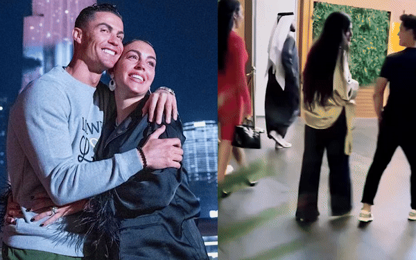 Ronaldo tay trong tay cùng bạn gái Georgina, hạnh phúc đi ăn tối tại tòa nhà cao nhất thế giới