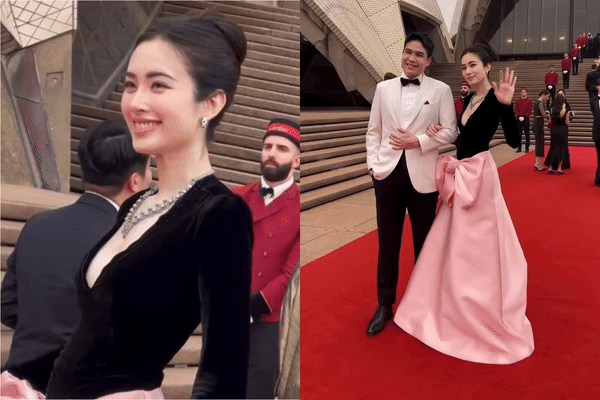 Hoa hậu chuyển giới Nong Poy 'phát đường' với ông xã đại gia trên thảm đỏ, U40 mà visual chấp cả ảnh chất lượng thấp