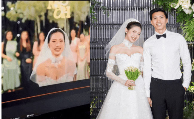 Doãn Hải My và Đoàn Văn Hậu 'nhả vía mát tay', cô gái bắt được hoa cưới ngày ấy đã có cái kết cực mĩ mãn 