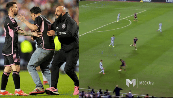 Messi bị fan cuồng lao tới, vệ sĩ lương 75 tỷ có hành động kịp thời nhận về mưa lời khen