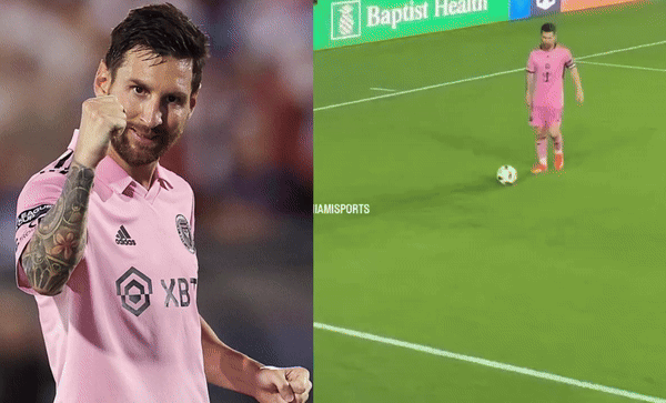 Messi có hành động bất ngờ khi được vệ sĩ ném cho trái bóng, fan khen ngợi khi biết lý do đằng sau