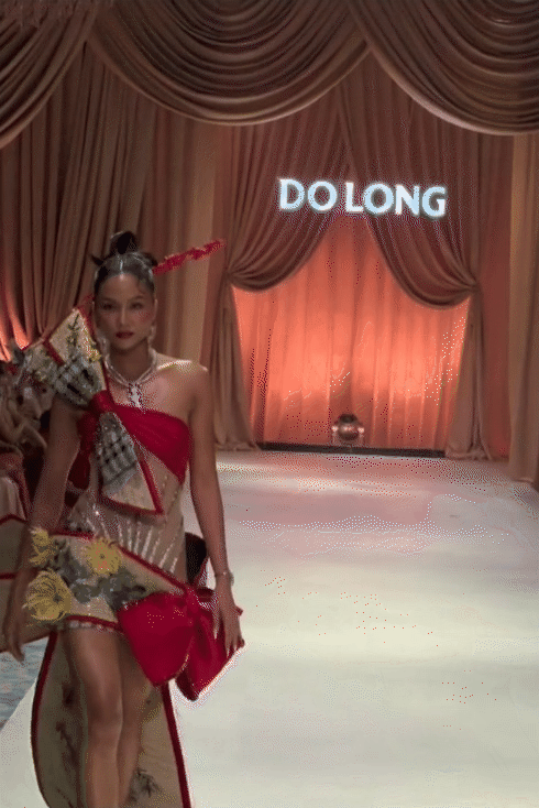 Hoa hậu H'Hen Niê diện đầm làm từ 'chiếu', sải bước catwalk sắc lạnh thiêu đốt sàn diễn 