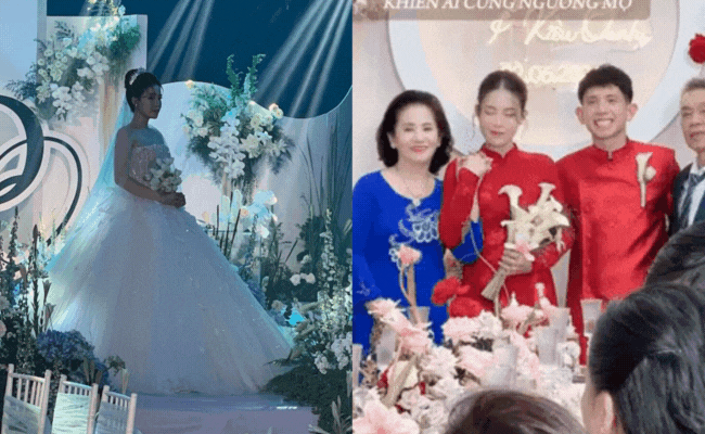 Cô dâu Kiều Oanh khoe vàng đeo trĩu tay, nhìn một cử chỉ hé lộ mối quan hệ với mẹ Hồng Duy