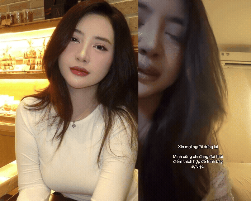 Hot girl 1,2 triệu followers khóc nức nở vì vạ lây chuyện bạn thân bị chồng tố ngoại tình với 6 người đàn ông