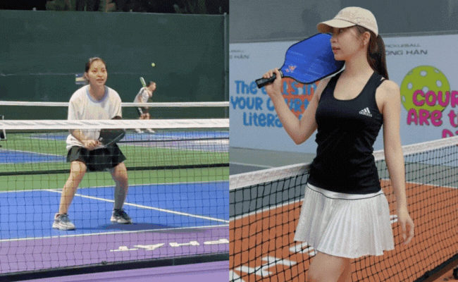 Hot girl Nhật Lê lộ nhan sắc thật trên sân pickleball, khác xa ảnh 'sống ảo' đăng Facebook