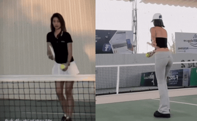 Hot girl 'phông bạt' Louis Phạm gia nhập đường đua pickleball, vóc dáng gây chú ý